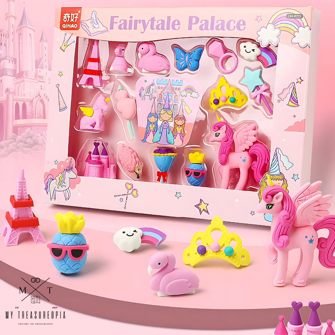 Fairytale Palace Eraser Set ( Pack Of 17 Erasers )