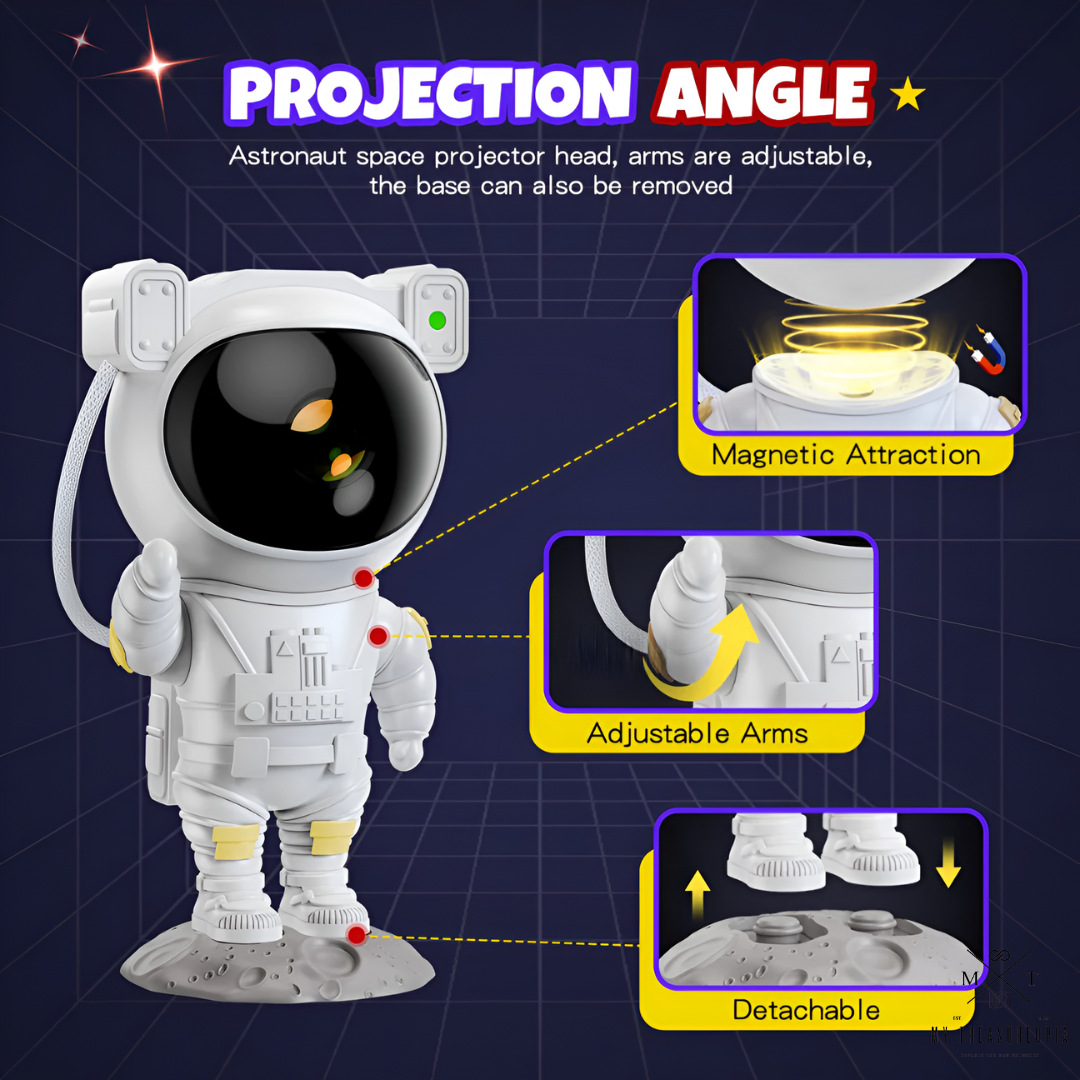 Astronaut Galaxy Projector With Timer And Remote Control