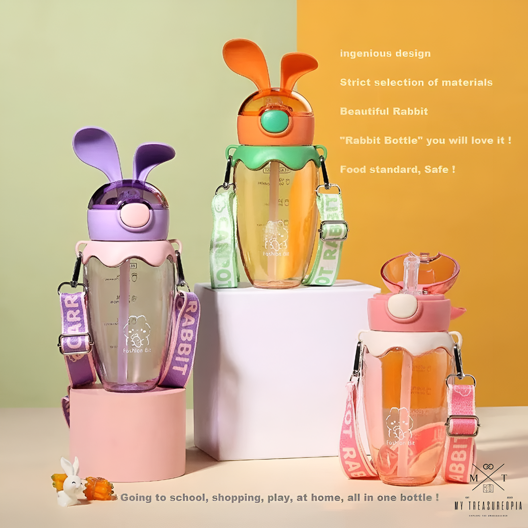 Carrot Bunny Ears Water Bottle - 580ML