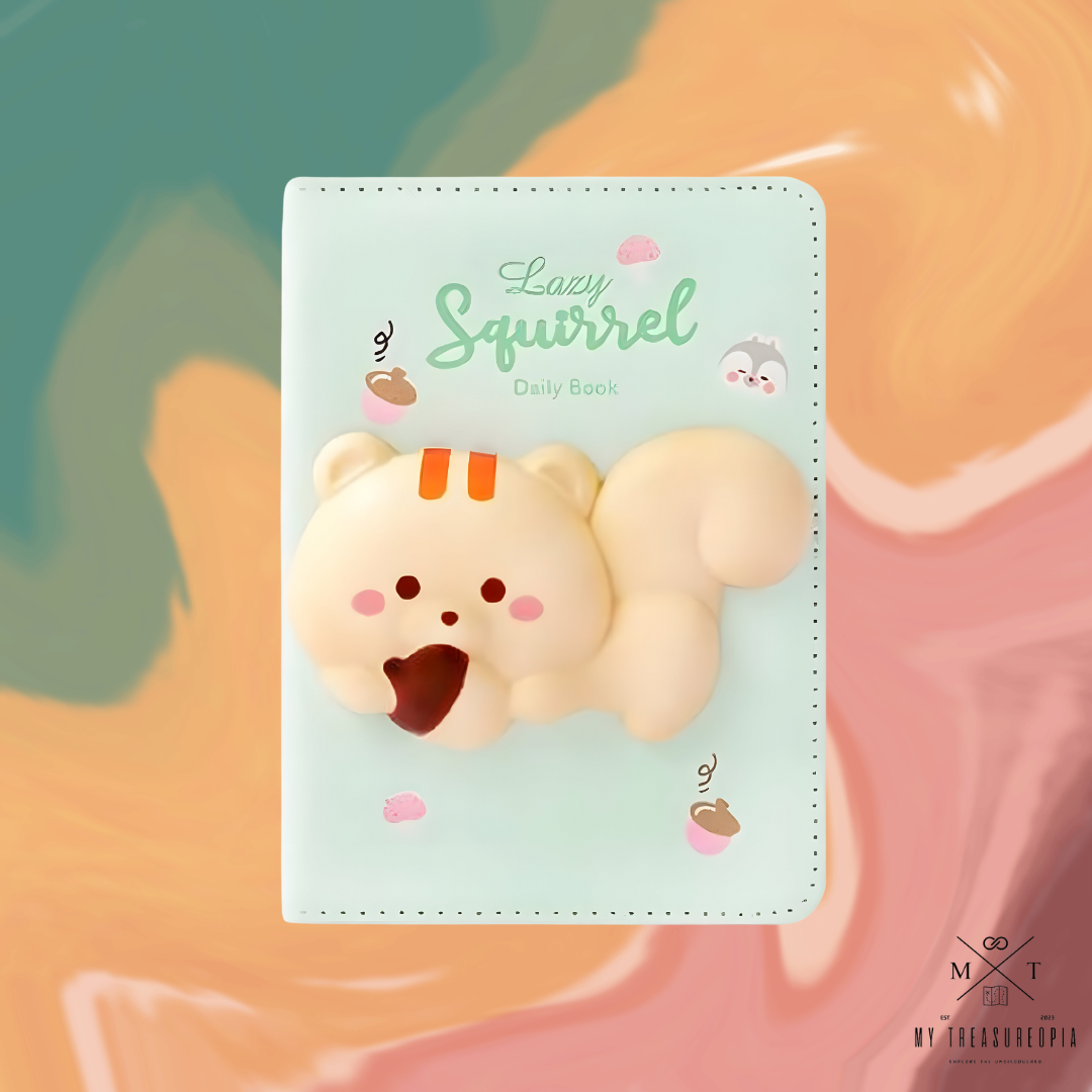 Squirrel Diary With Squishy Toy