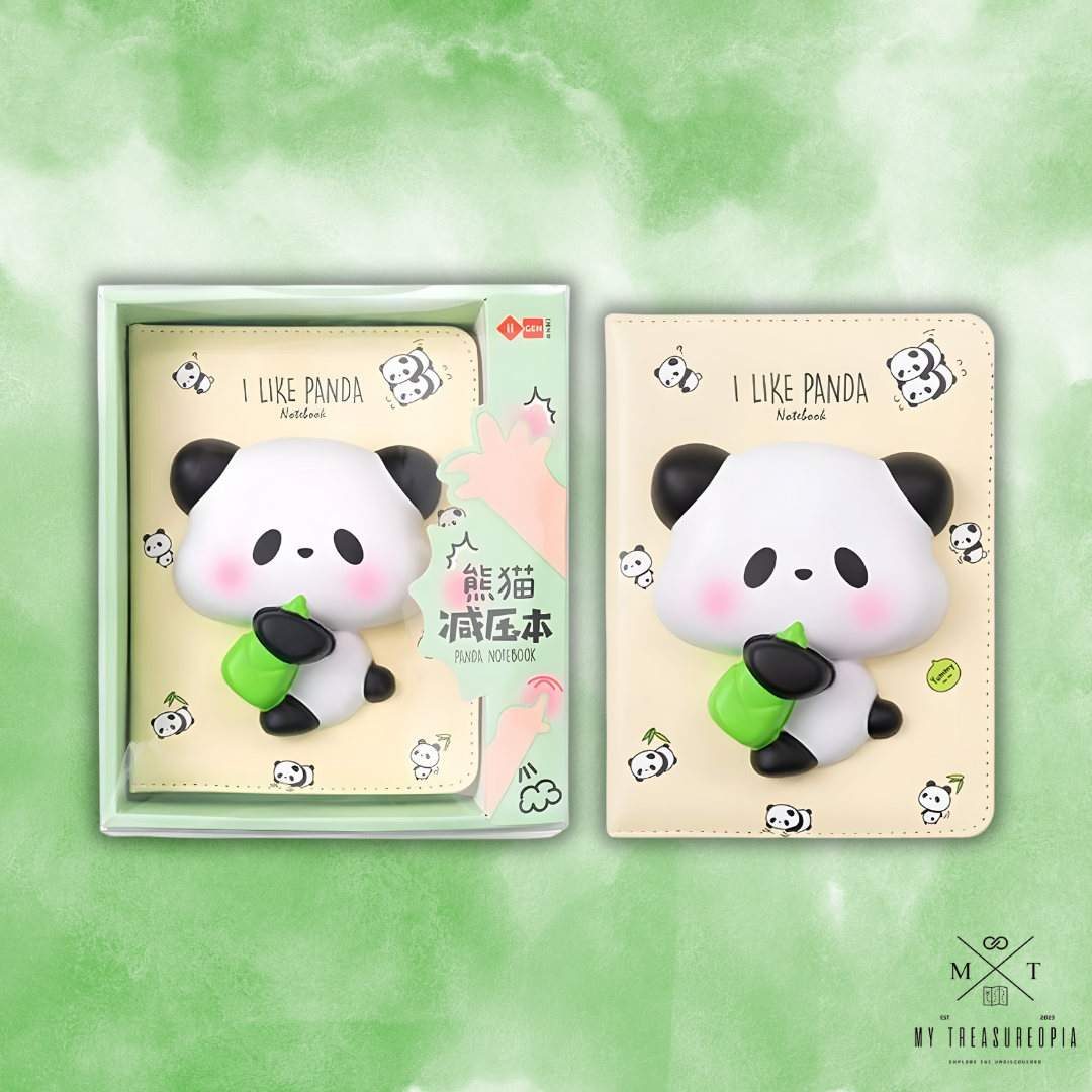 Panda Diary With Squishy Toy