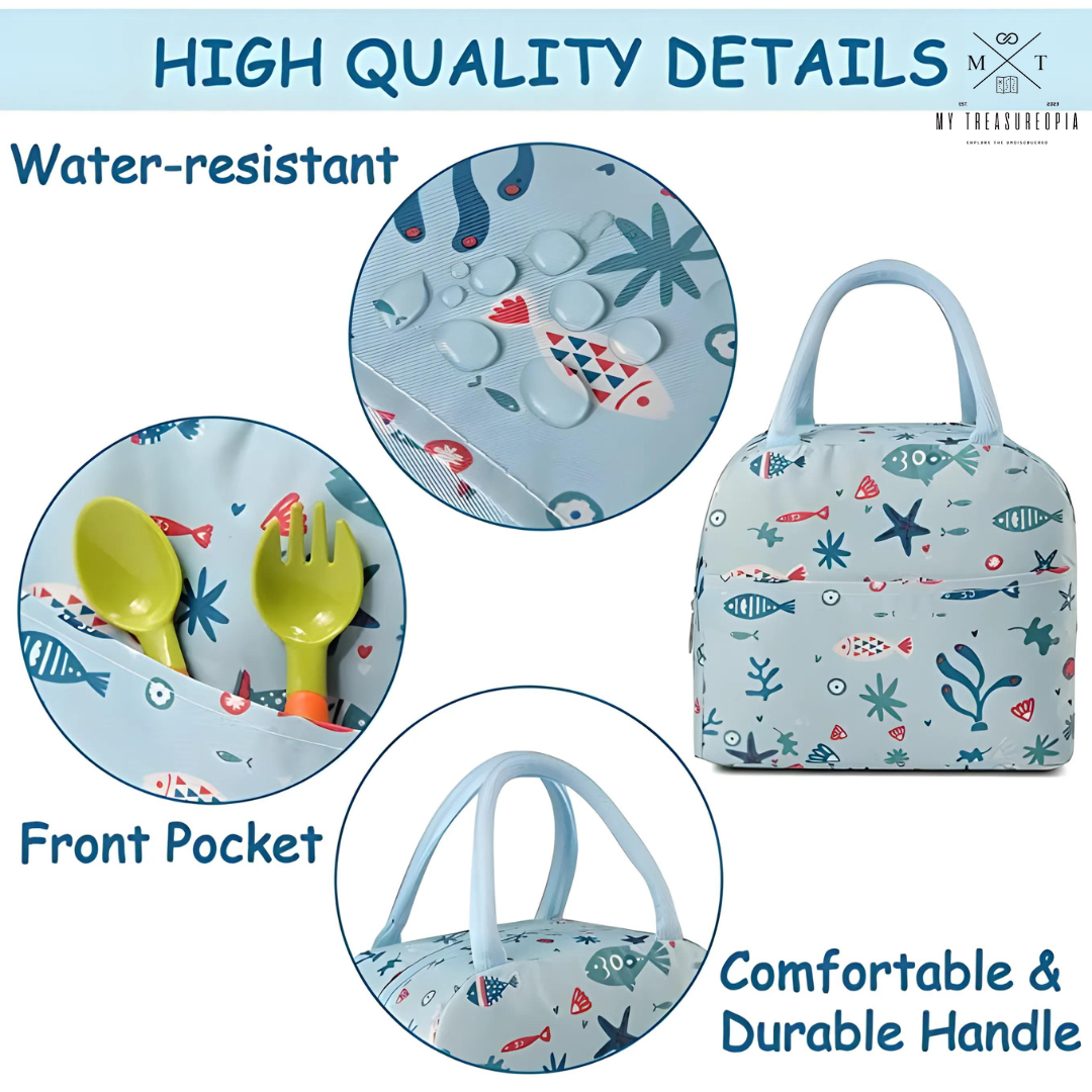 Aqua Lunch Bag