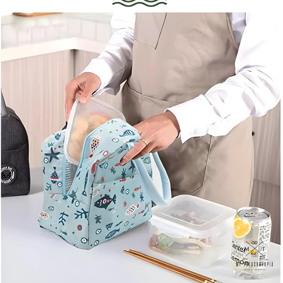 Aqua Lunch Bag