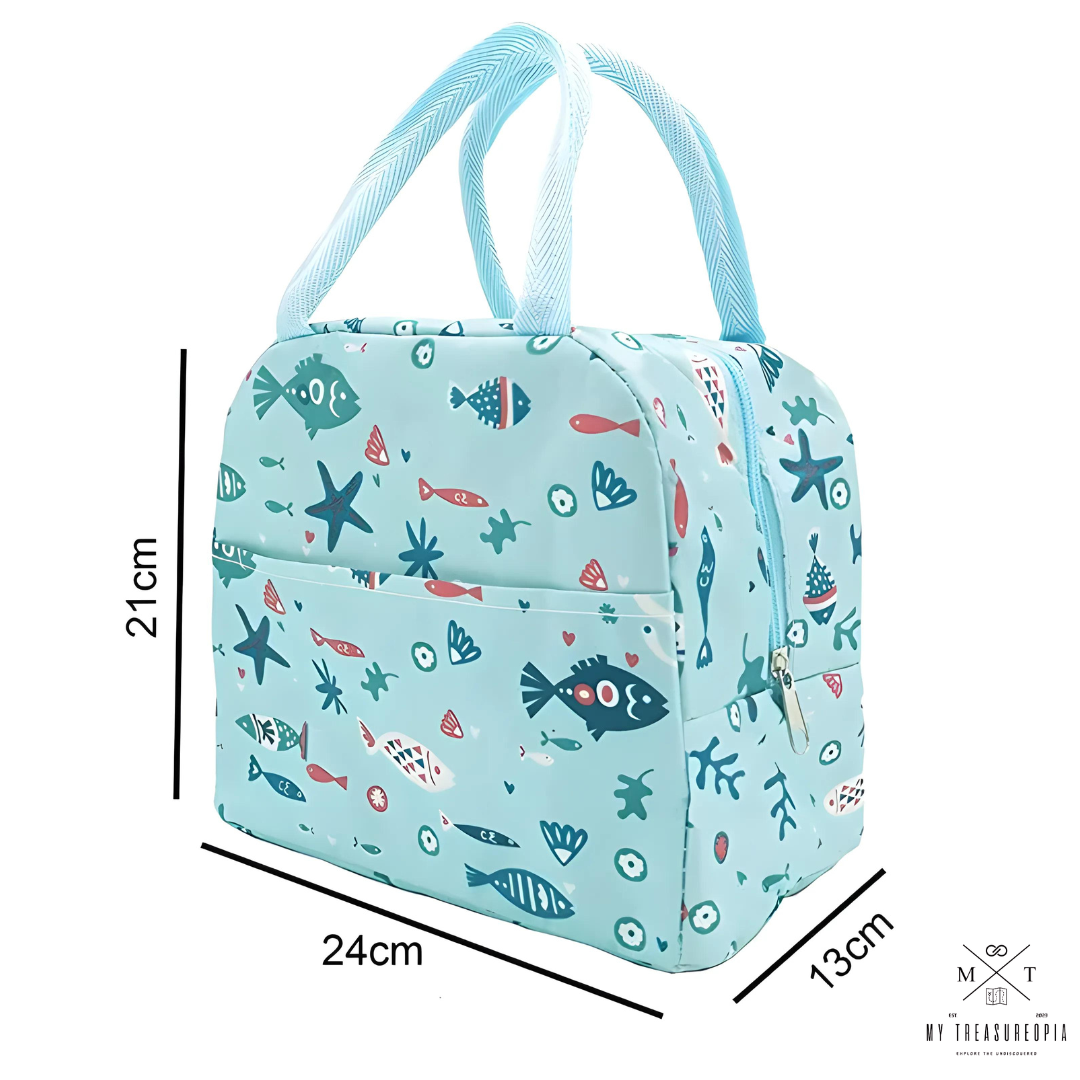 Aqua Lunch Bag