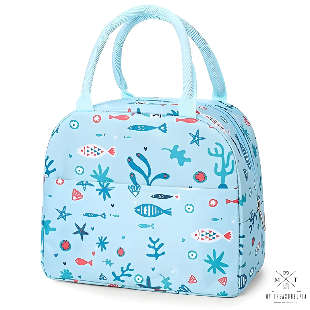 Aqua Lunch Bag