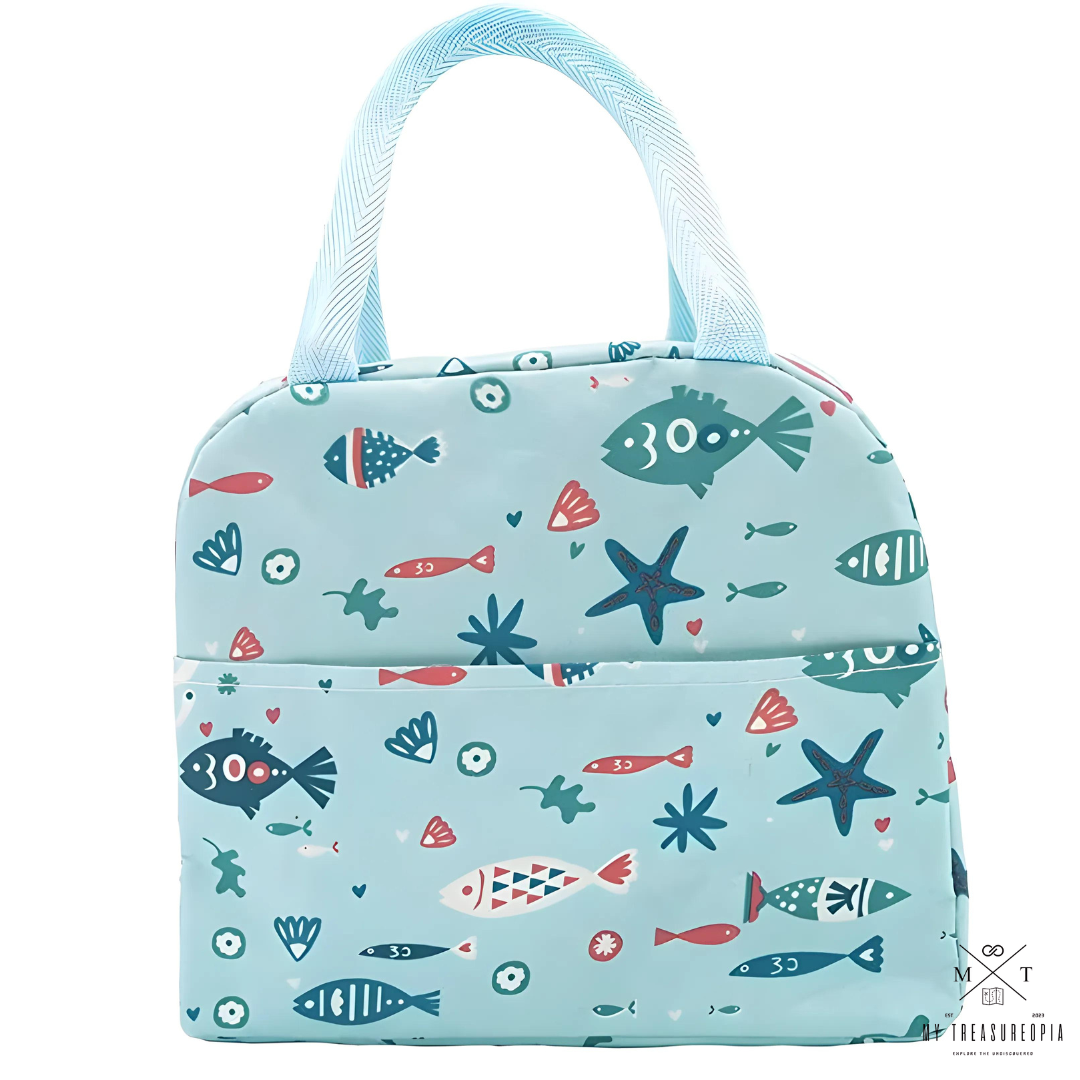 Aqua Lunch Bag