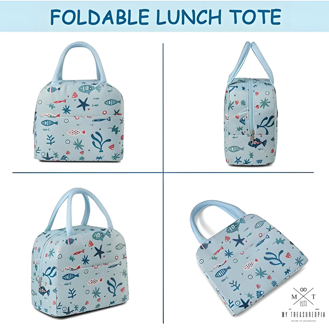 Aqua Lunch Bag