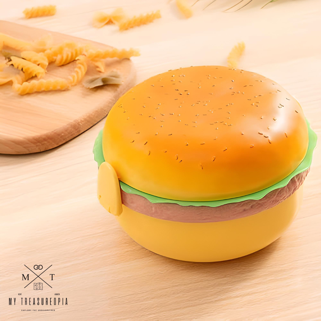 Burger Shape Round Lunch Box