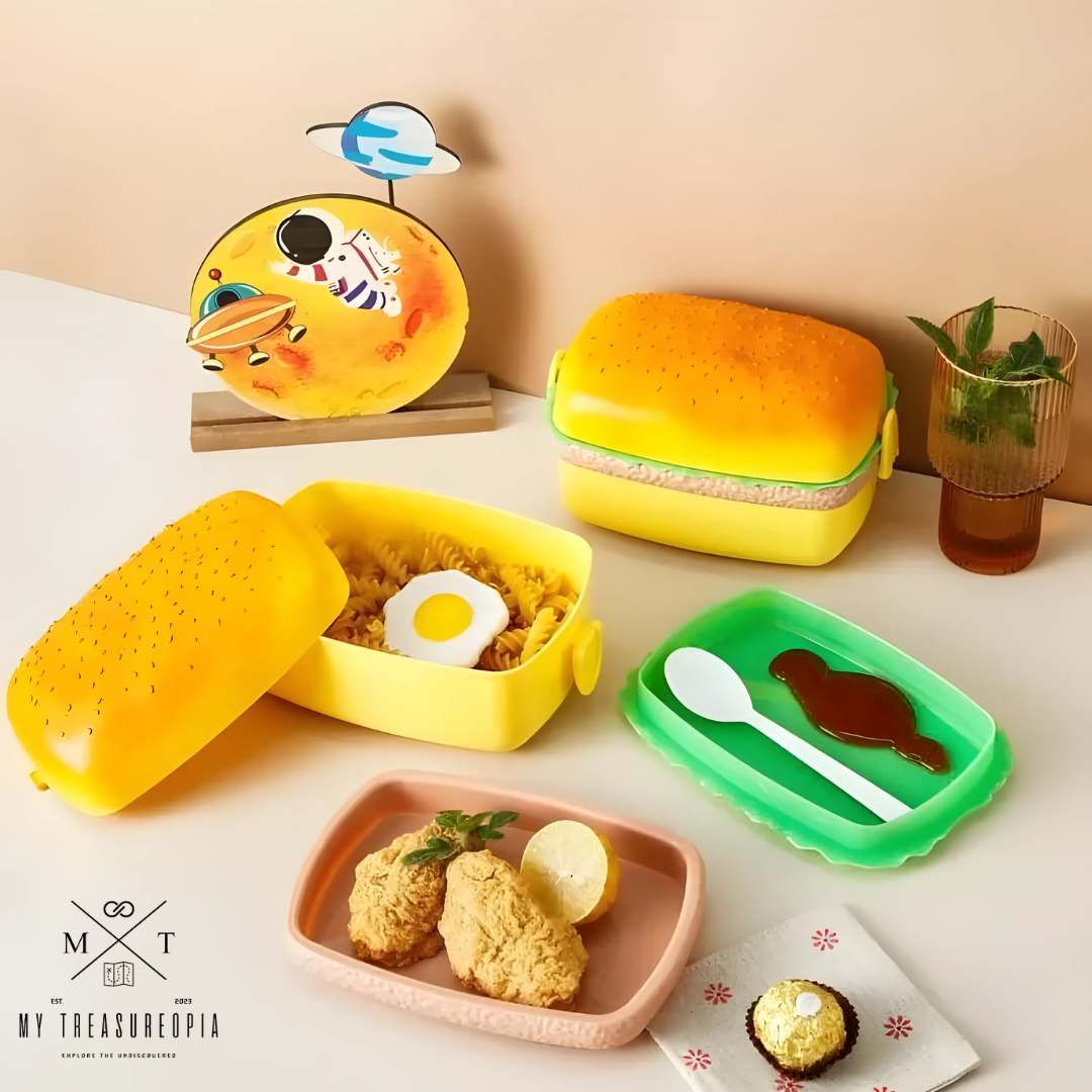 Burger Shape Square Lunch Box