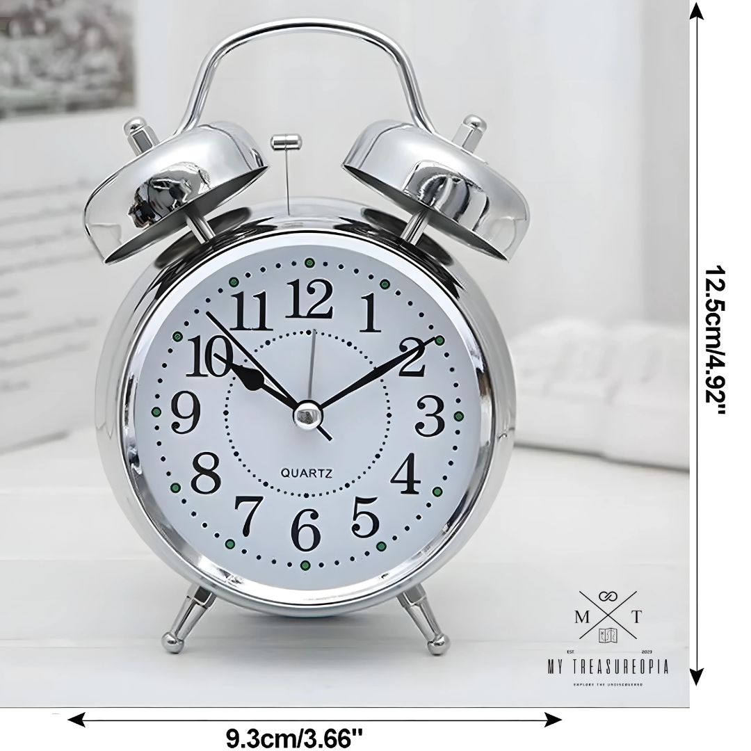 Silver Alarm Clock