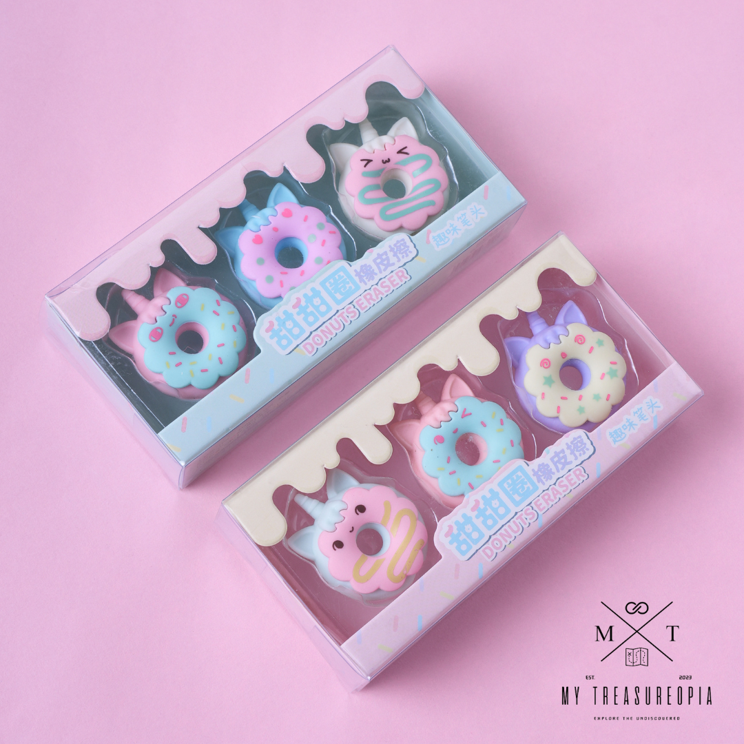 Donut Eraser ( Pack Of 3 )