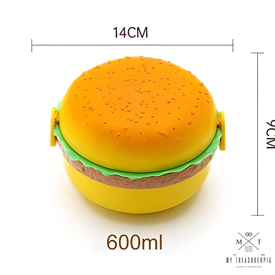 Burger Shape Round Lunch Box